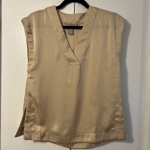 Gold Satin Blouse